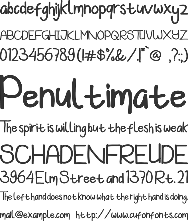 Koowalsky font preview