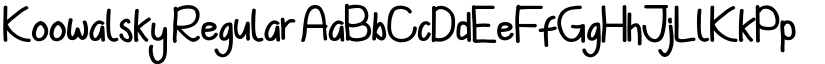 Koowalsky Regular font