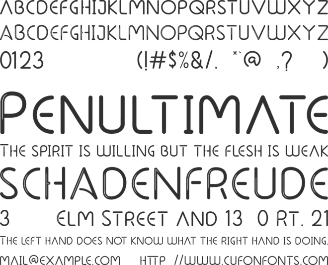Runlion font preview
