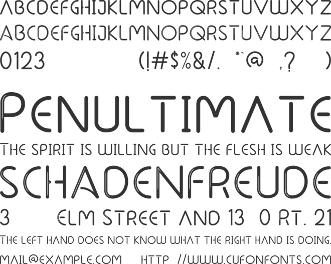 Runlion font preview