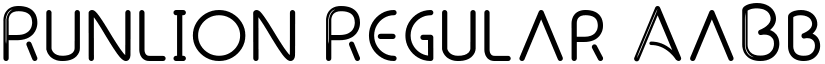 Runlion Regular font