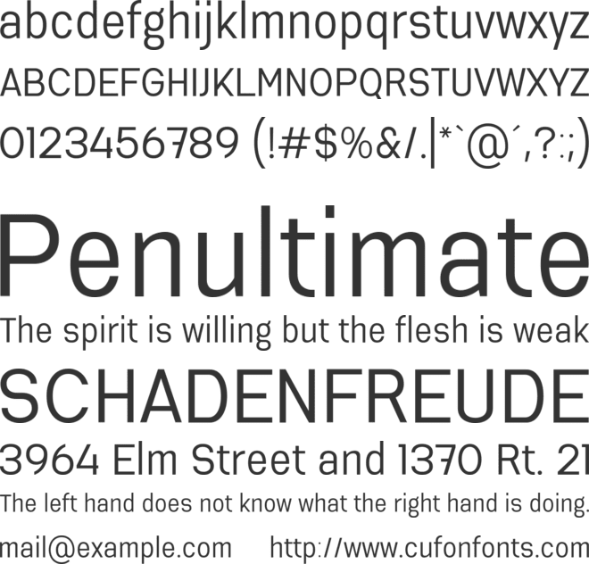 Serithai font preview