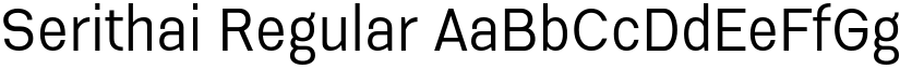 Serithai Regular font