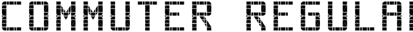 Commuter Regular font