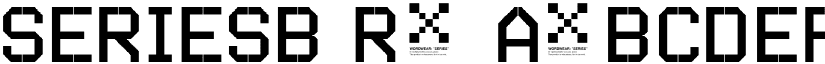 SERIESB Regular font