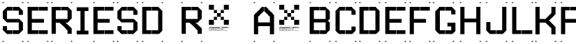 SERIESD Regular font