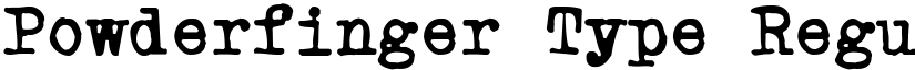 Powderfinger Type Regular font