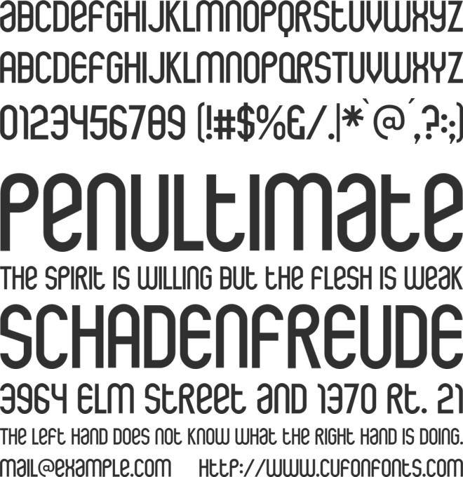 Rothwell font preview