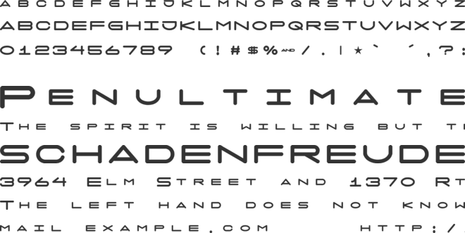 7 days fat font preview