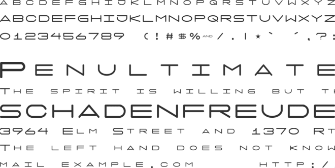7 days font preview