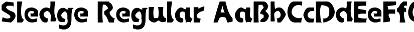 Sledge Regular font