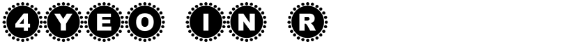 4YEO IN Regular font