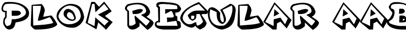 Plok Regular font