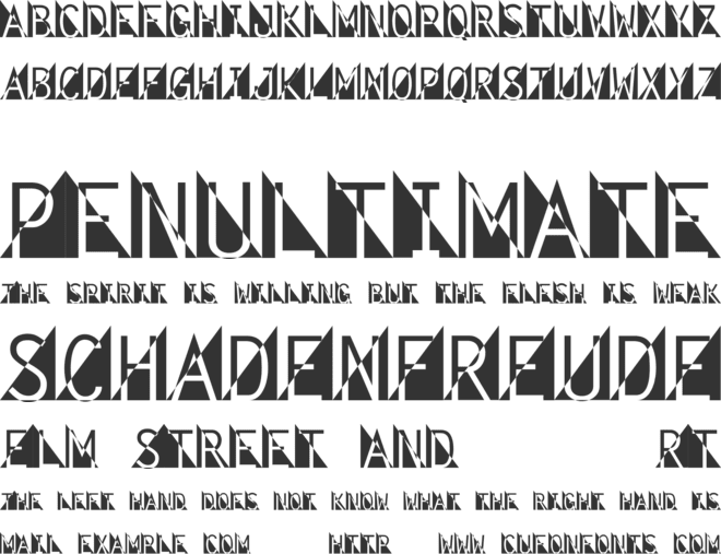 Fantomet 1 font preview