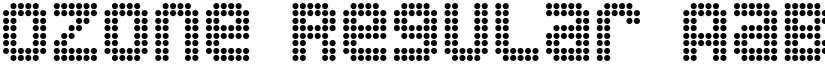 Ozone Regular font