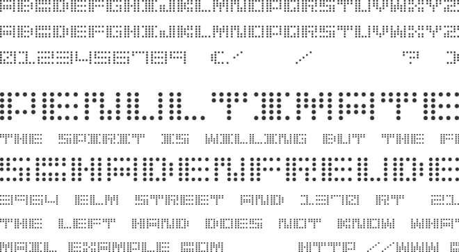 Butsubutsu font preview