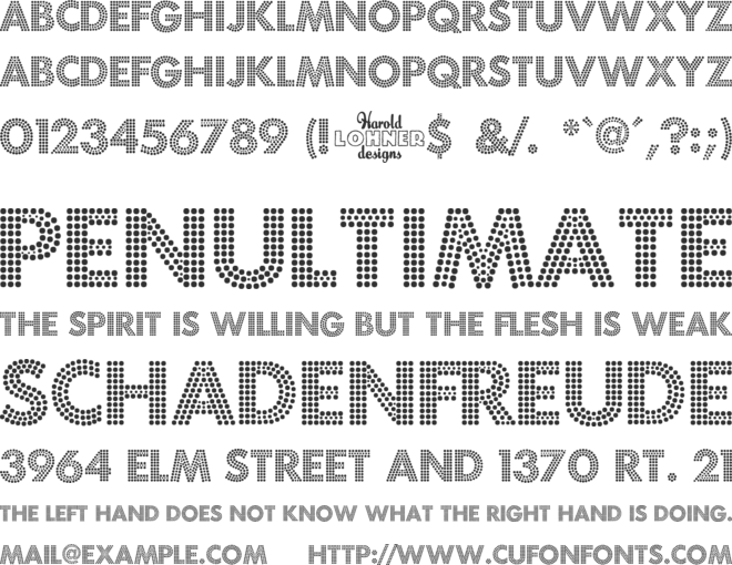 Fortuna Dot font preview