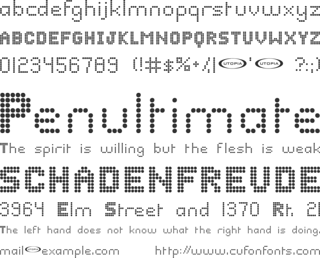 Bazaronite font preview