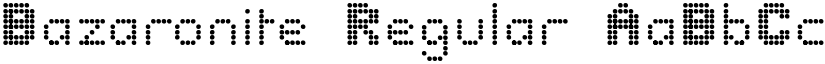 Bazaronite Regular font