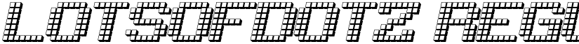LotsOfDotz Regular font