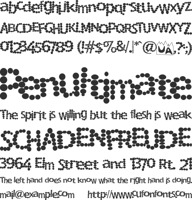 Rocky Mountain Spotted Fever font preview