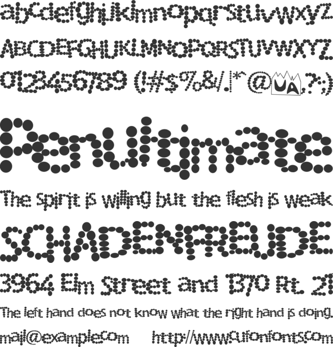 Rocky Mountain Spotted Fever font preview