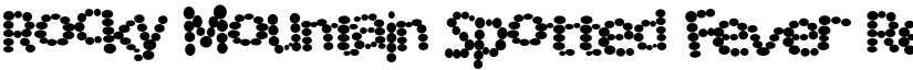 Rocky Mountain Spotted Fever Regular font