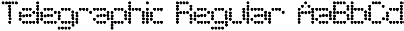 Telegraphic Regular font