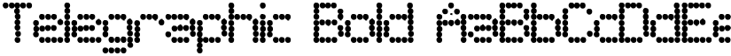 Telegraphic Bold font