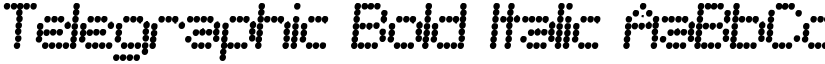 Telegraphic Bold Italic font