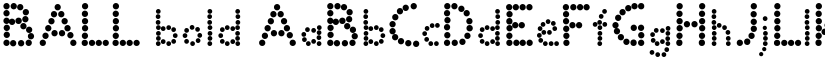 BALL bold font