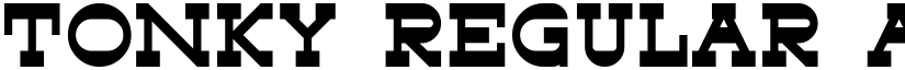 Tonky Regular font