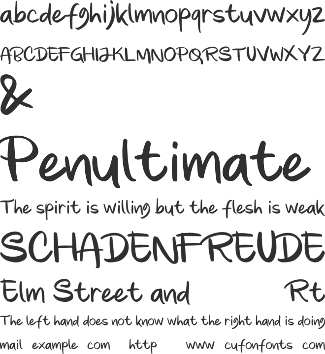 Gladyss font preview