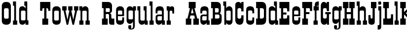 Old Town Regular font