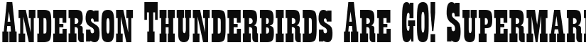 Anderson Thunderbirds Are GO! font download
