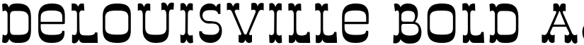 DeLouisville Bold font