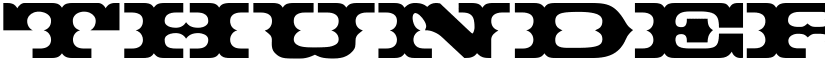 ThunderBay Regular font