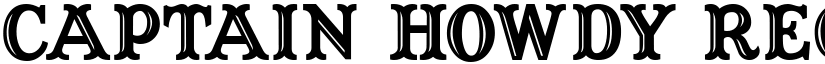 Captain Howdy Regular font