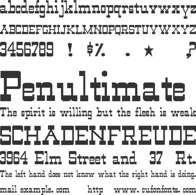 WildWest-Normal font preview