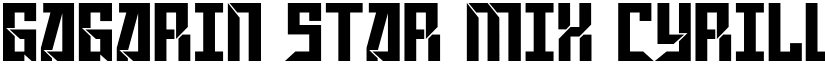 Gagarin Star Mix Cyrillic Regular font