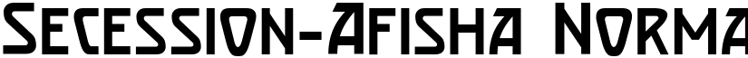 Secession-Afisha Normal font