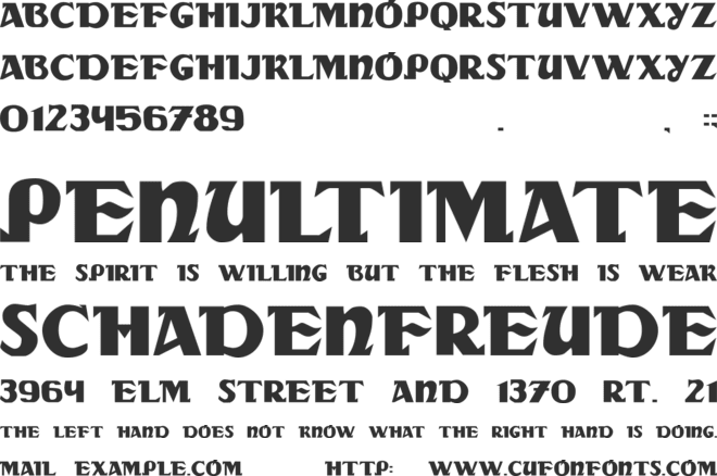 DS Rada font preview