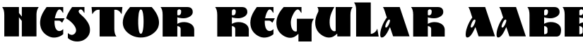 Nestor Regular font