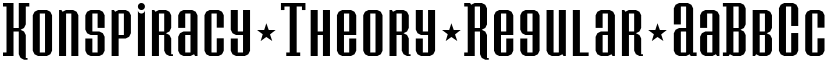 Konspiracy Theory Regular font