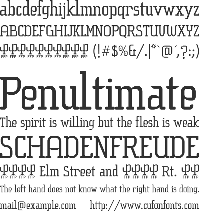 Sucesion Slab font preview