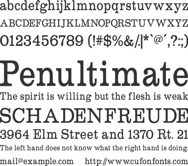 RoundslabSerif font preview