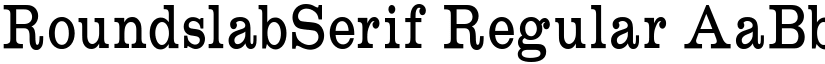 RoundslabSerif Regular font