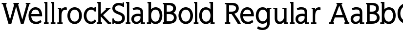 WellrockSlabBold Regular font