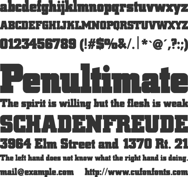 BlaxSlabXXL font preview