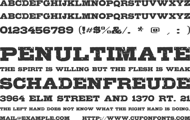 Gipsiero font preview